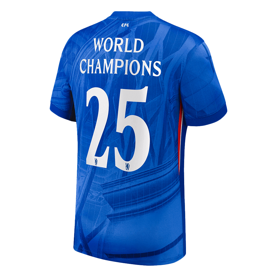 WORLD CHAMPIONS #25 Chelsea hjemmedrakt for fotball 2025/26