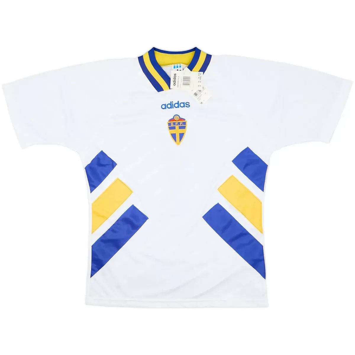 LARSSON #7 Retro Blågult uitshirt voetbalshirt WK 1994
