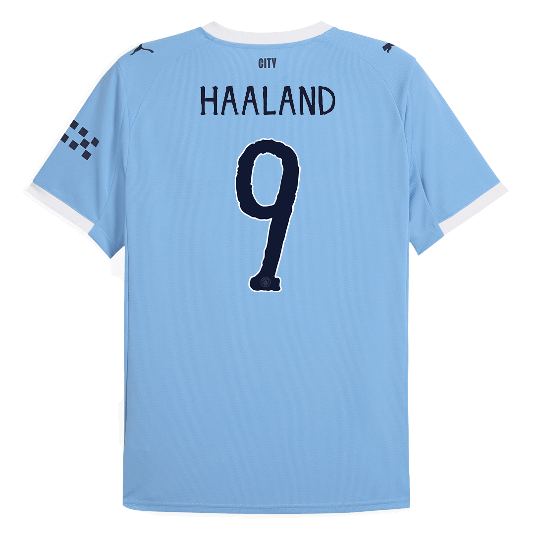 HAALAND #9 Manchester City Thuisshirt 2025/26 Blauw - Club World Cup