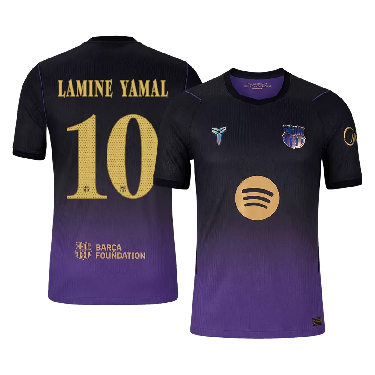 Maillot extérieur de LAMINE YAMAL #10 FC Barcelone, version joueur, saison 2025/26 - Ligue des Champions