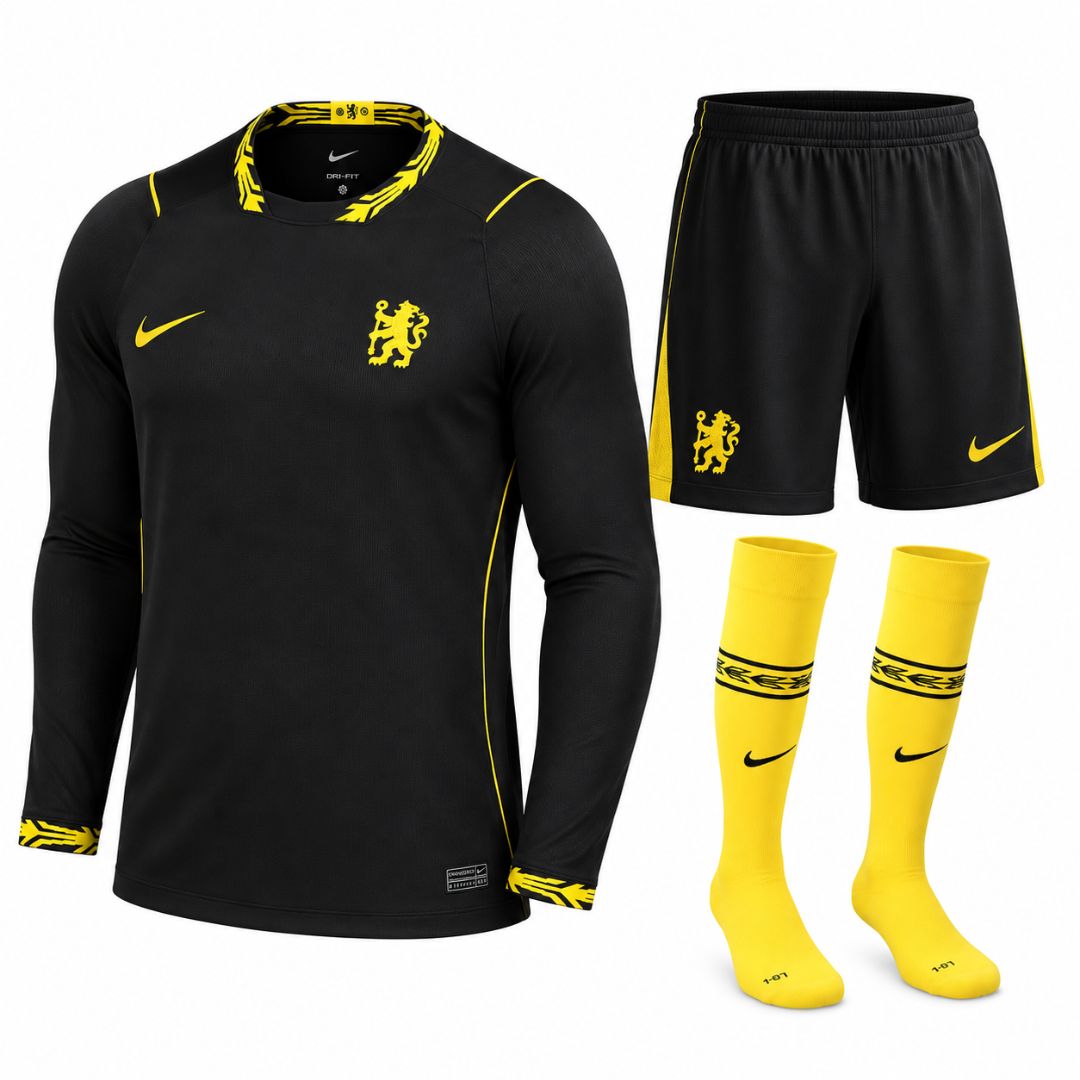 Chelsea Auswärtstrikot 2026/27 – Langarm + Shorts + Stutzen