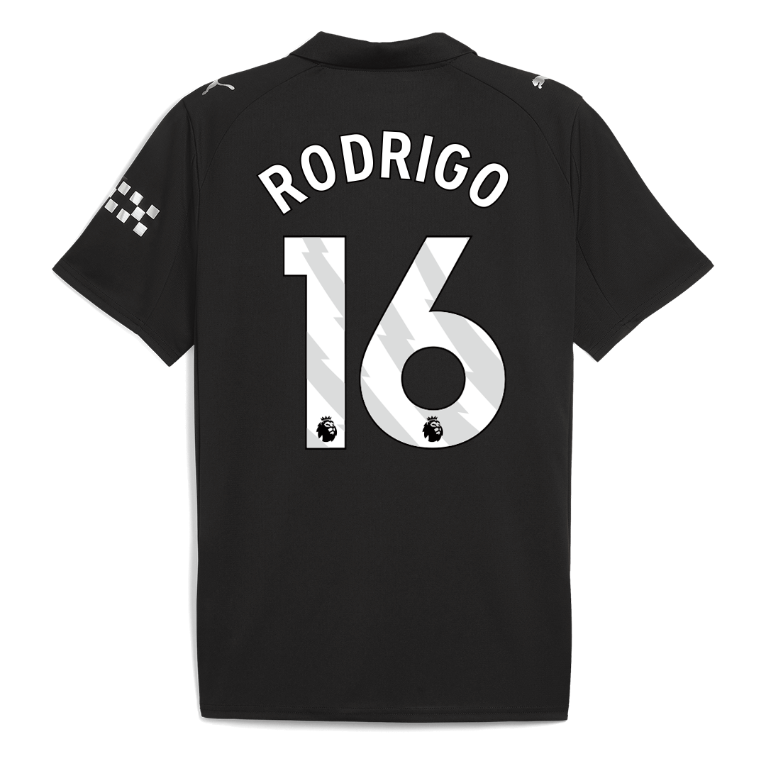 RODRIGO #16 Manchester City Away Soccer Jersey 2025/26