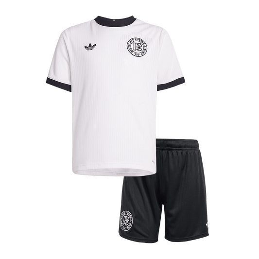 Germany 125th Anniversary Kid's Soccer Jersey Kit (Jersey+Shorts) 2025 White