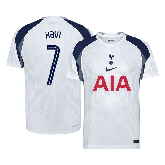 XAVI #7 Tottenham Hotspur Home Player Version Soccer Jersey 2025/26 - UCL