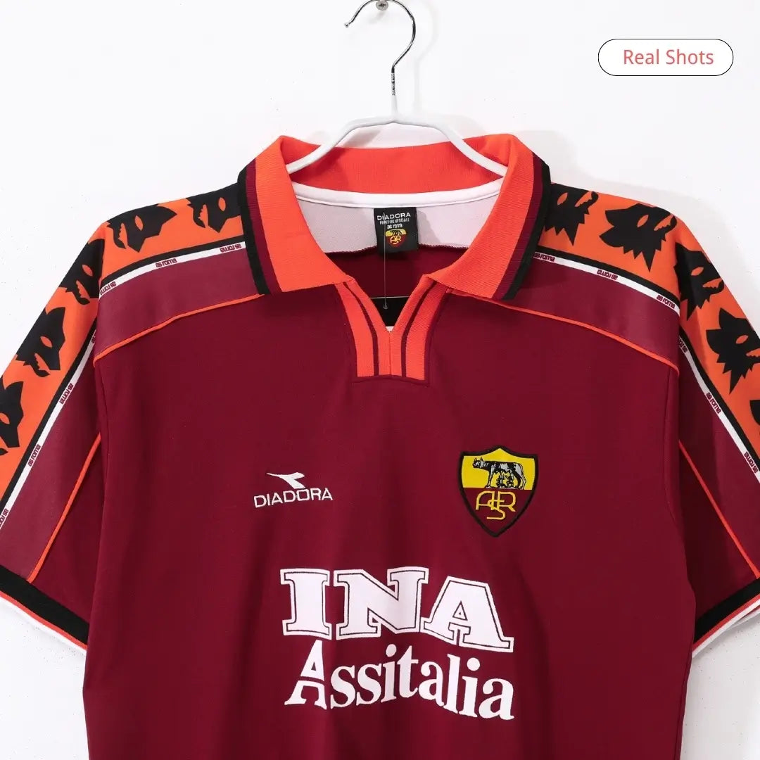 Ρετρό Εμφάνιση Ποδοσφαίρου Ρόμα 1998/99