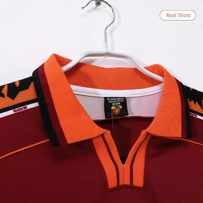 Maillot Rétro Domicile Manches Longues AS Roma 1998/99