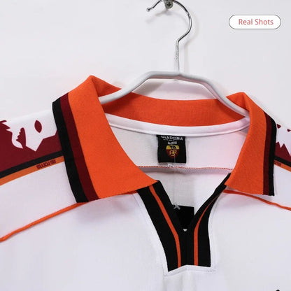 Maillot de foot rétro AS Roma 1998/99 extérieur manches longues