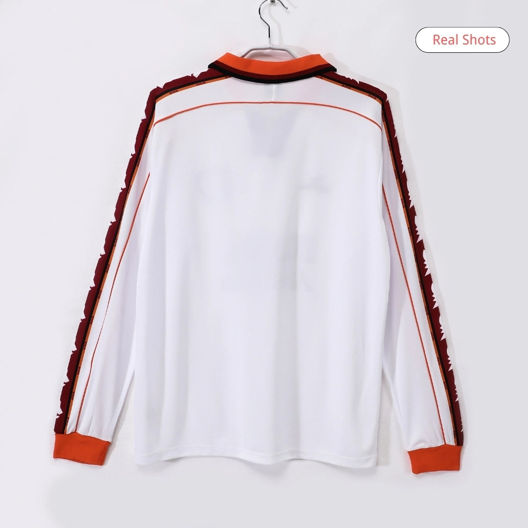 Maillot de foot rétro AS Roma 1998/99 extérieur manches longues