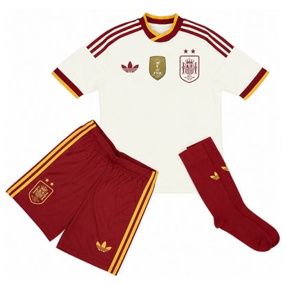 Spanje Kinderen 2026 Uitshirt Voetbaltenue - Winnaar Shirt+Short+Sokken