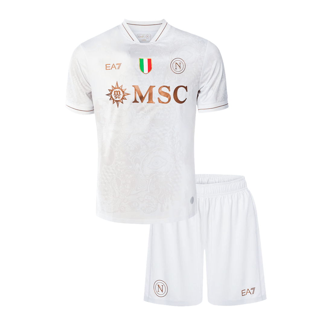 Napoli bortesett for barn - Trøye+shorts 2025/26