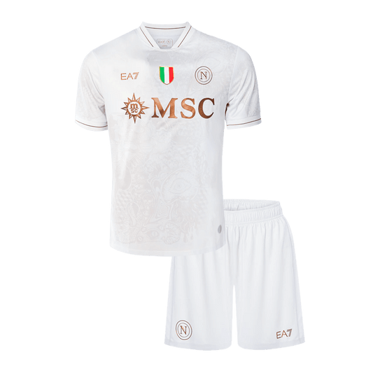 SSC Neapel Auswärtstrikot-Set für Kinder – Trikot + Hose 2025/26