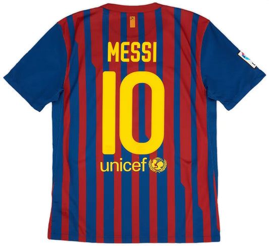 Messi Nr. 10 FC Barcelona 2011/12 Retro-Heimtrikot