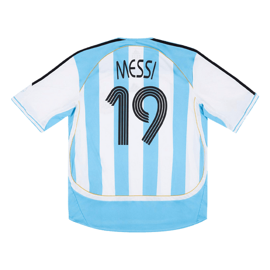 Ρετρό φανέλα ποδοσφαίρου MESSI #19 Αργεντινή 2006 εντός έδρας