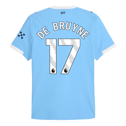 DE BRUYNE #17 Manchester City Home Player Version Soccer Jersey 2025/26 Blue