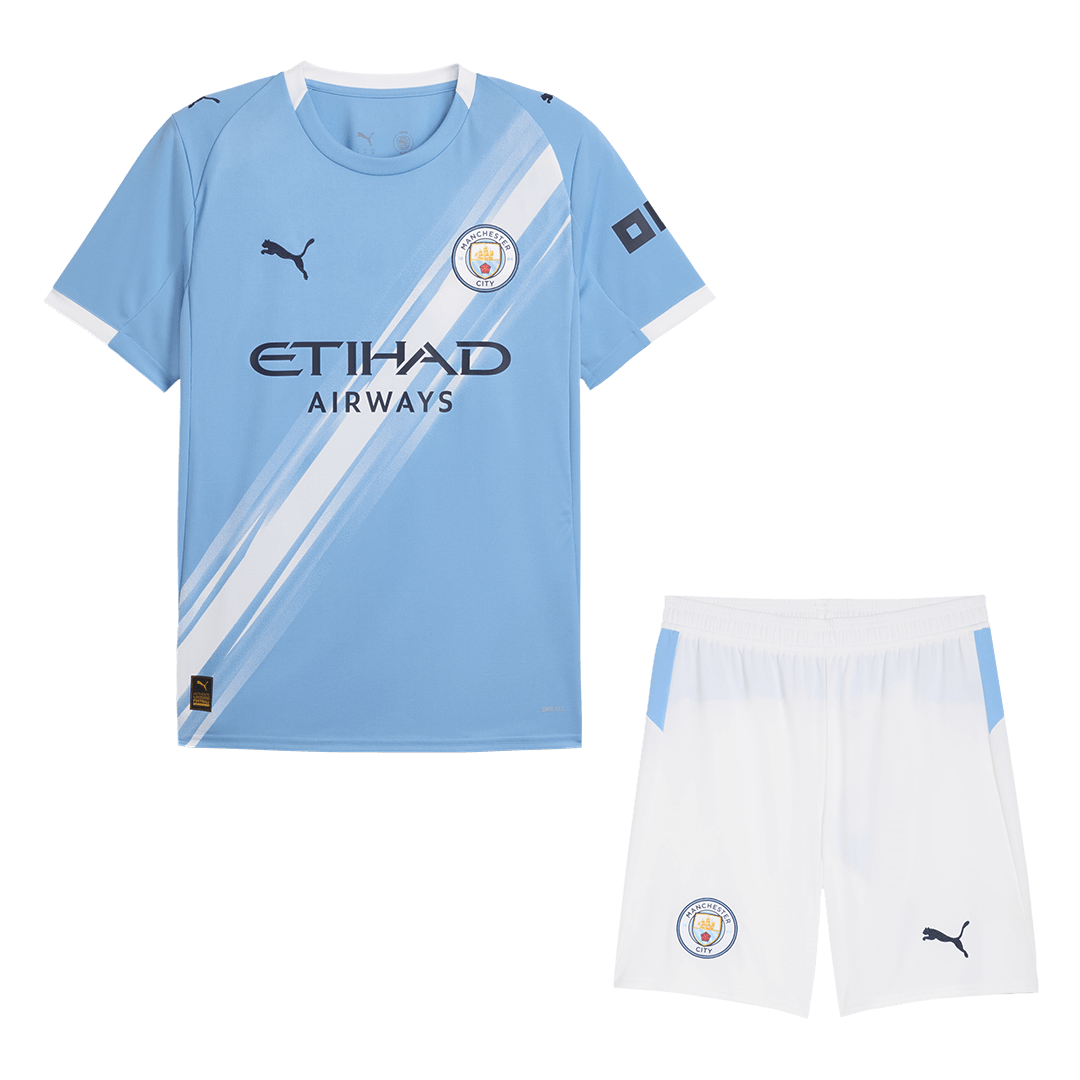 Manchester City hjemmedrakt (drakt + shorts) 2025/26 blå