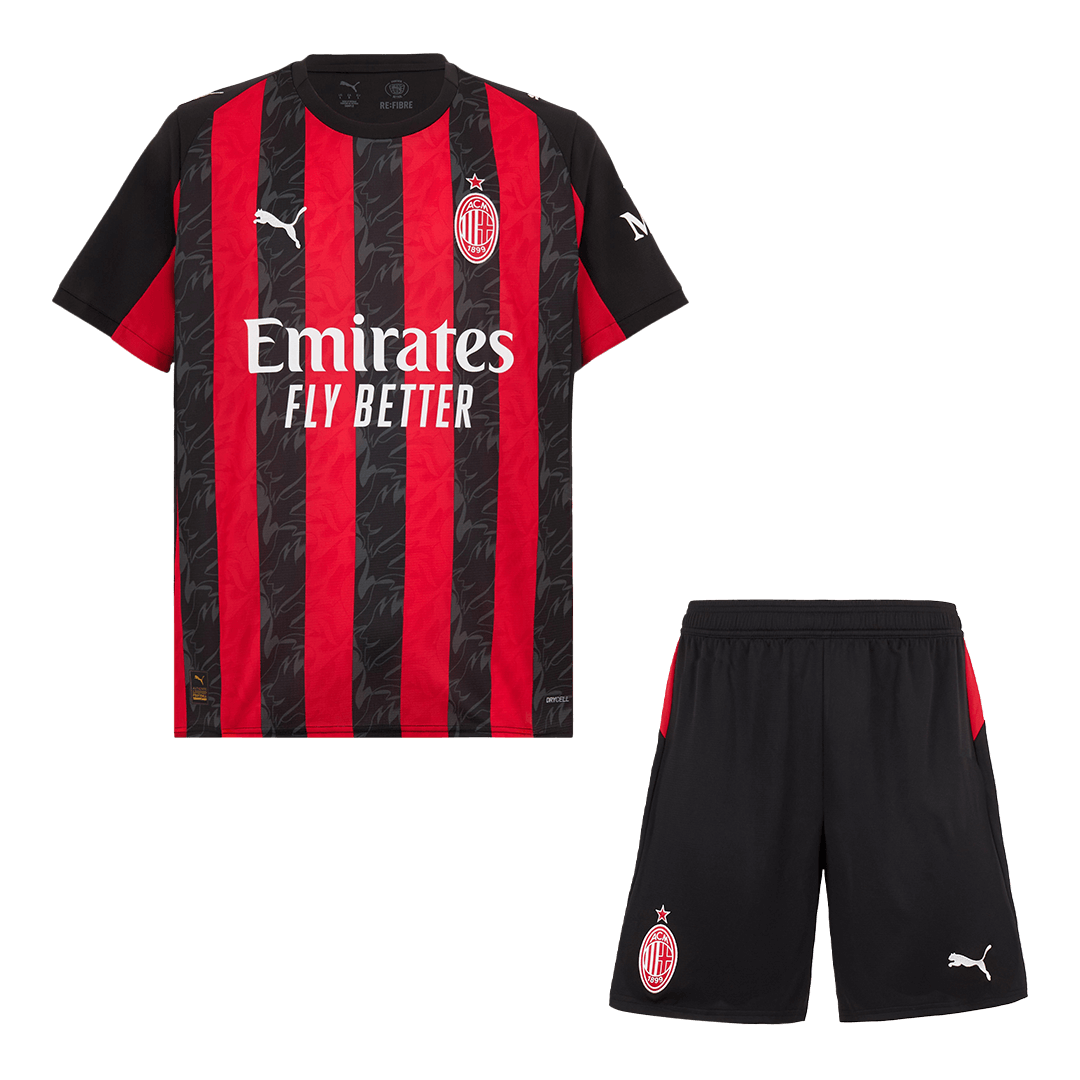 Εντός έδρας εμφάνιση AC Milan - Φανέλα+Σορτς 2025/26