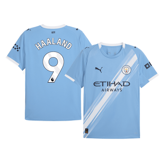HAALAND #9 Manchester City Home Soccer Jersey 2025/26 Blue