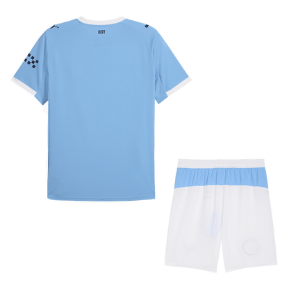 Manchester City hjemmedrakt (drakt + shorts) 2025/26 blå
