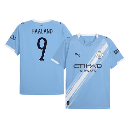 Επίσημη εμφάνιση Manchester City 2025/26 HAALAND #9, εντός έδρας, μπλε - Παγκόσμιο Κύπελλο Συλλόγων