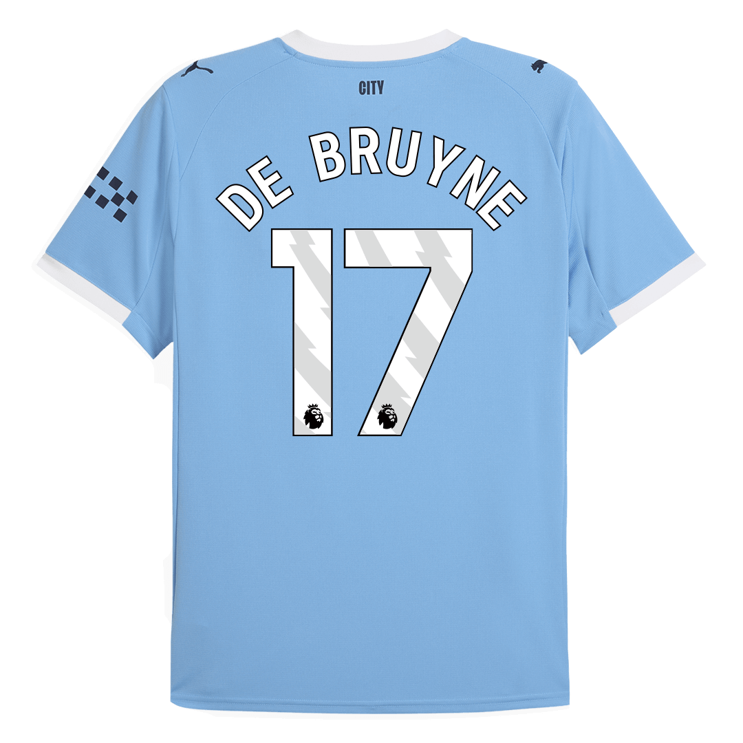 Φανέλα ποδοσφαίρου Manchester City εντός έδρας 2025/26, DE BRUYNE #17, Μπλε
