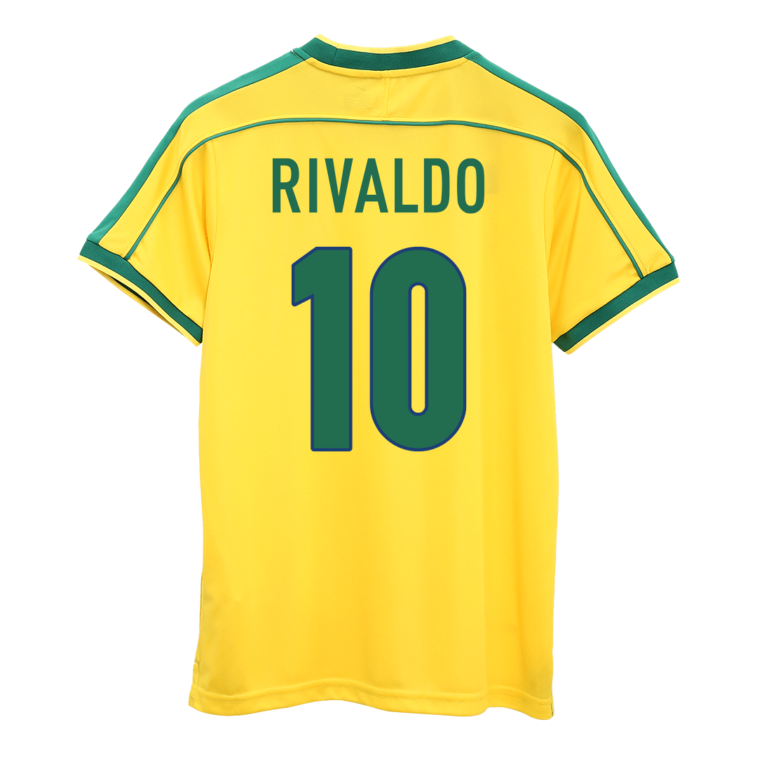 Maillot domicile rétro RIVALDO n° 10 Brésil 1998 - Coupe du Monde