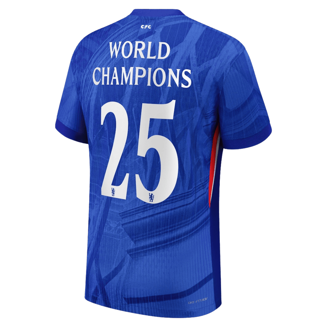 WORLD CHAMPIONS #25 Chelsea hjemmetrøye spillerversjon 2025/26