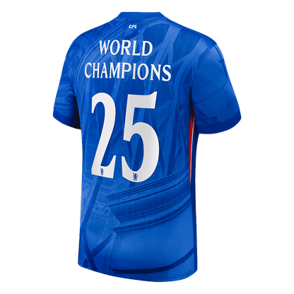 WORLD CHAMPIONS #25 Chelsea hjemmedrakt for fotball 2025/26