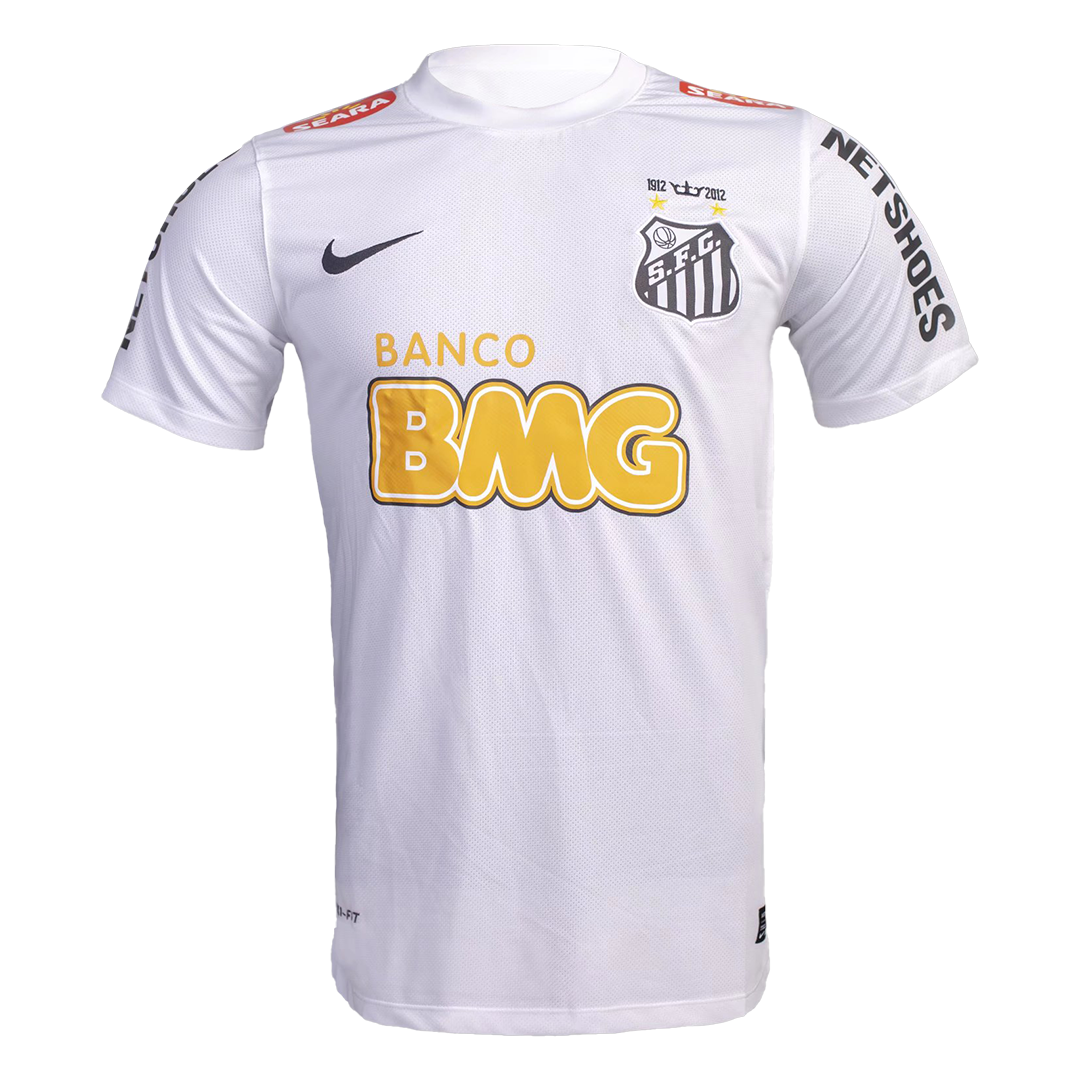 Maillot de football rétro domicile du Santos FC 2012