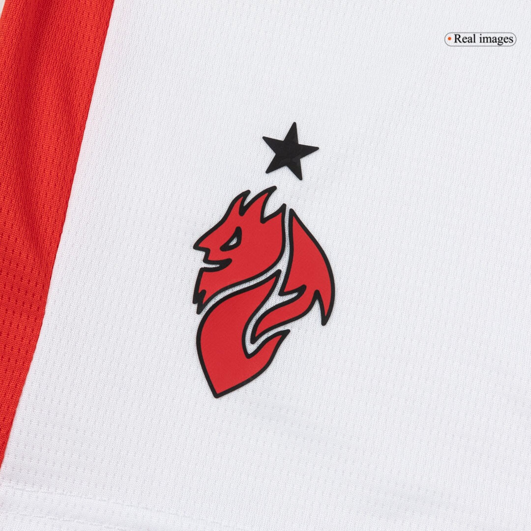 Equipación visitante infantil del AC Milan 2025/26 - Camiseta + pantalón corto