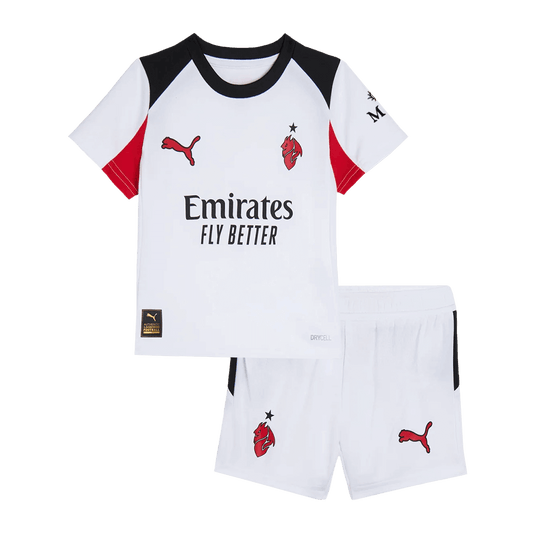 AC Mailand Auswärtstrikot-Set für Kinder 2025/26 - Trikot + Shorts