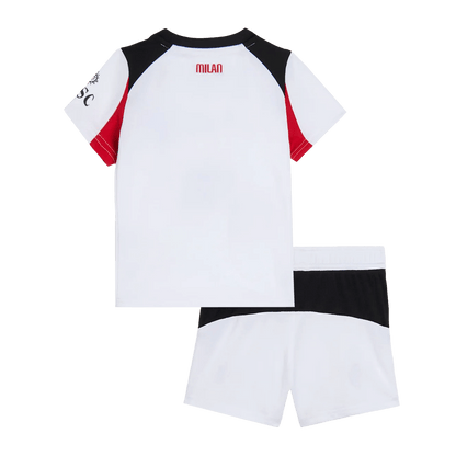 Equipación visitante infantil del AC Milan 2025/26 - Camiseta + pantalón corto