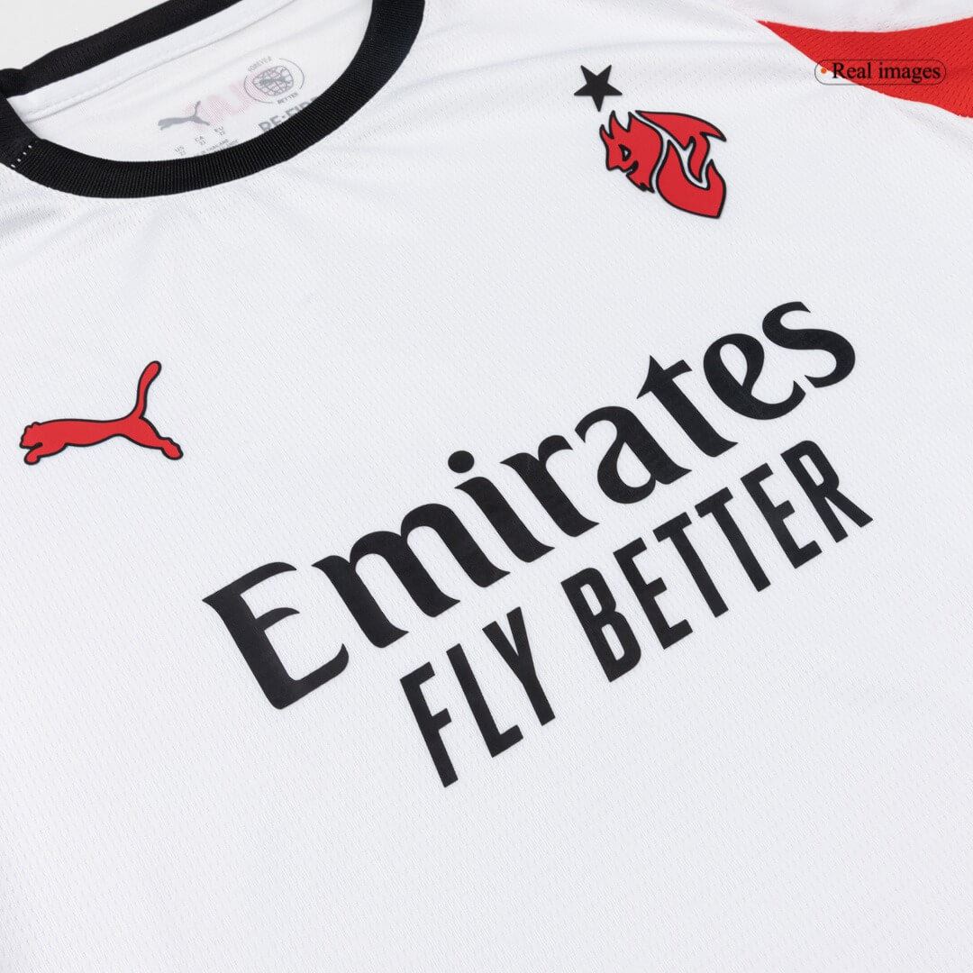 Equipación visitante infantil del AC Milan 2025/26 - Camiseta + pantalón corto