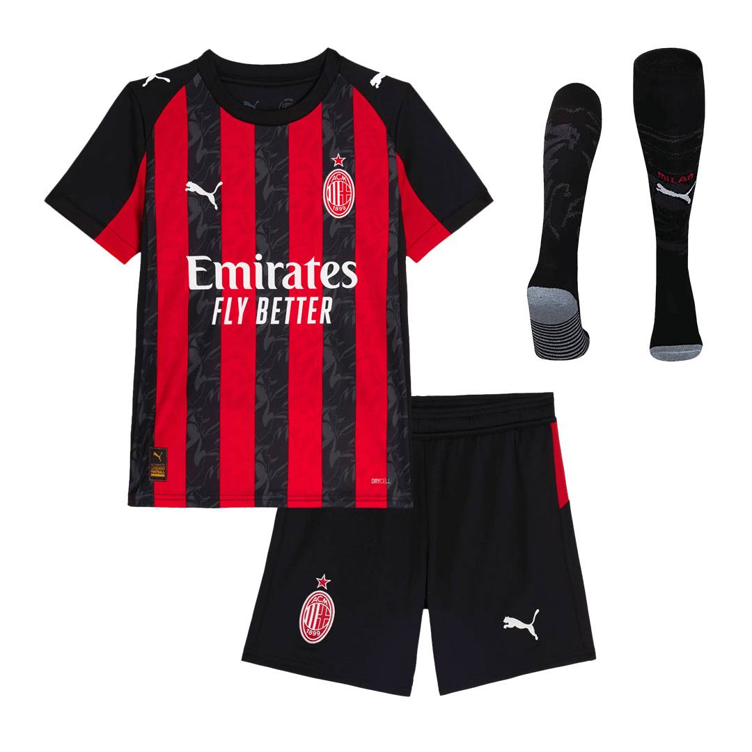 ACミラン キッズ ホーム フルキット - ユニフォーム＋パンツ＋ソックス 2025/26