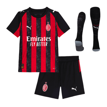 ACミラン キッズ ホーム フルキット - ユニフォーム＋パンツ＋ソックス 2025/26