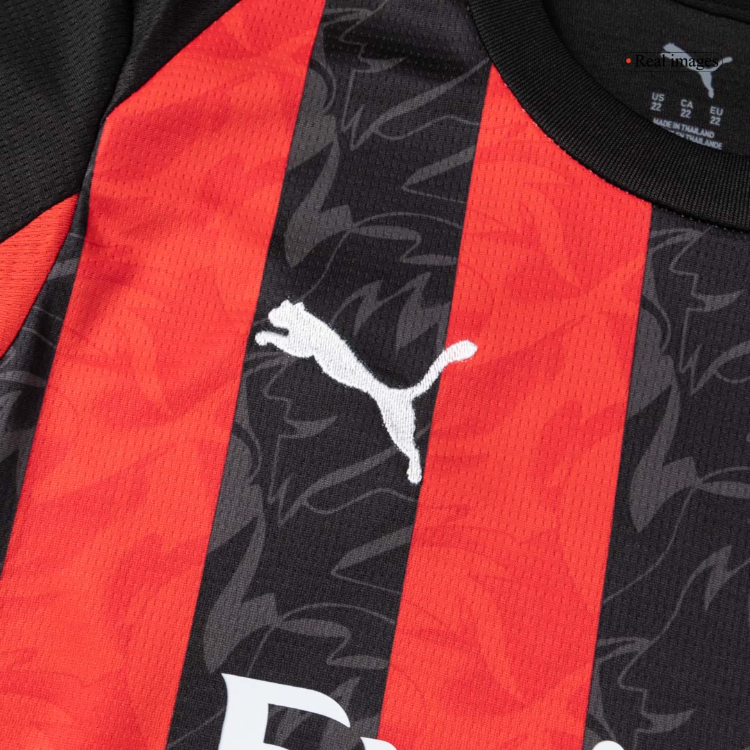 Tenue domicile enfant AC Milan - Maillot + Short 2025/26