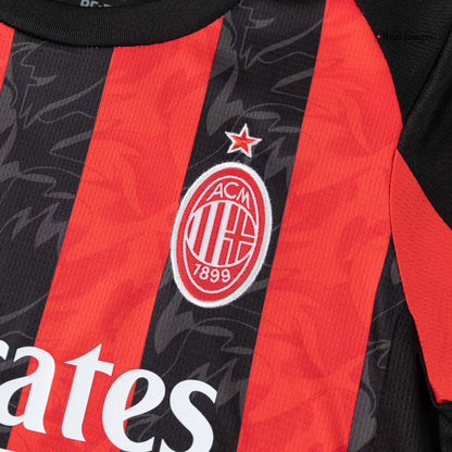 Tenue domicile enfant AC Milan - Maillot + Short 2025/26