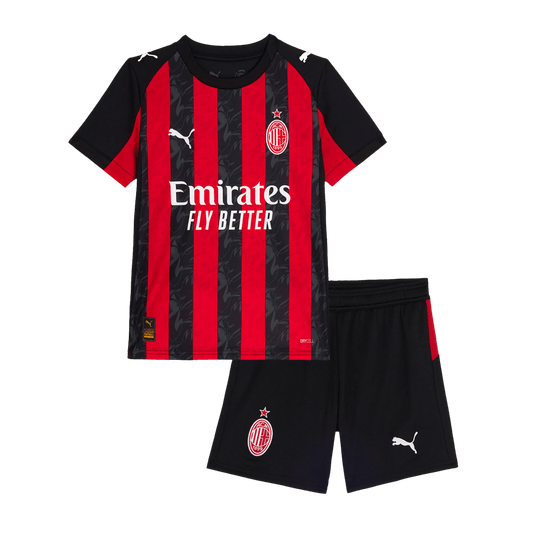 AC Mailand Heimtrikot-Set für Kinder - Trikot+Shorts 2025/26
