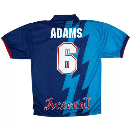 Ρετρό ποδοσφαιρική φανέλα εκτός έδρας ADAMS #6 Arsenal 1995/96