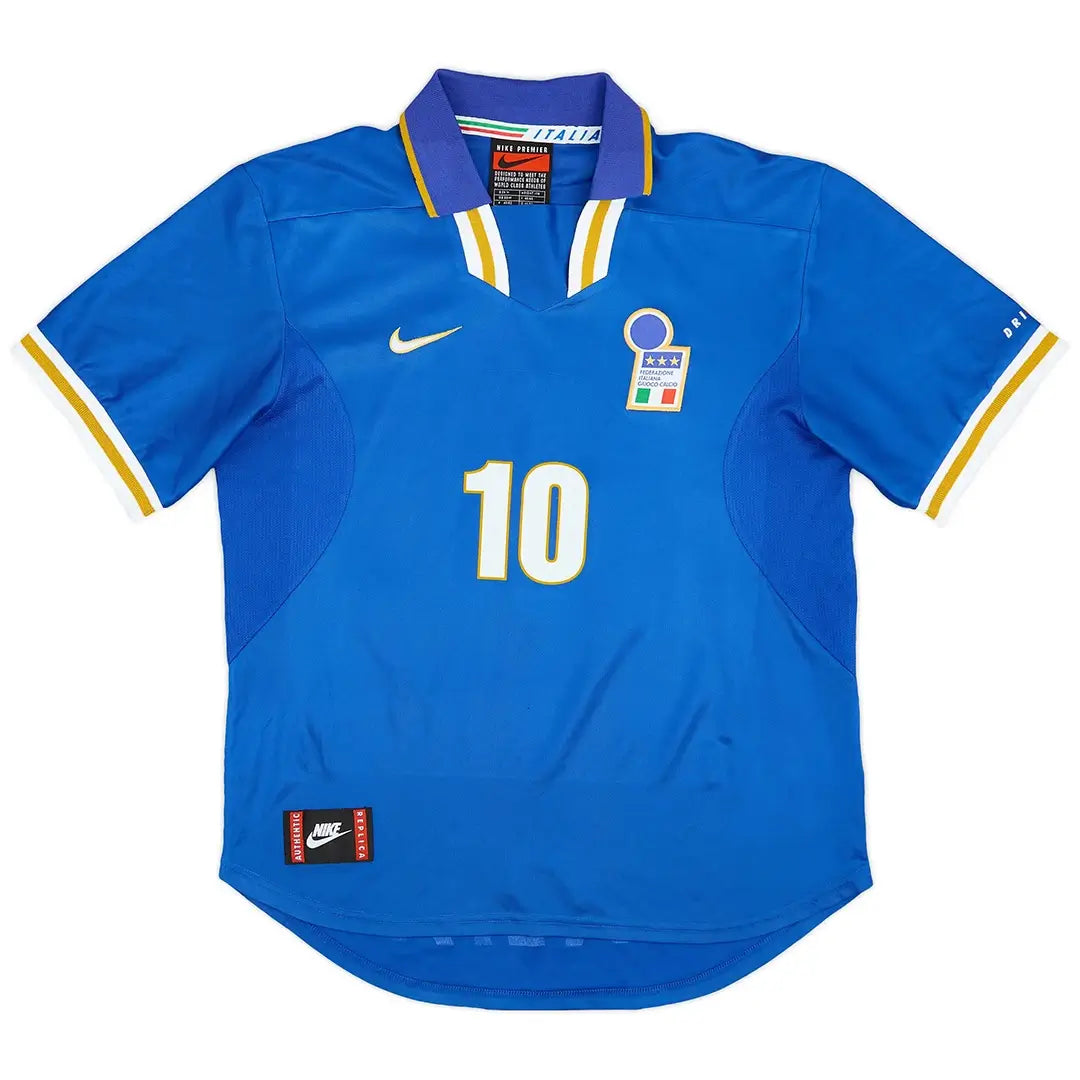 Albertini #10 Italien 1996 Heim Retro-Fußballtrikot