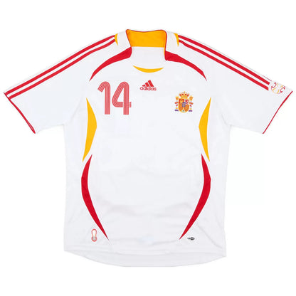 Alonso #14 Spain 2006 Away Retro Football Jersey