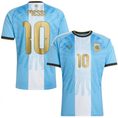 メッシ #10 ラ・アルビセレステ 2026年ワールドカップ スペシャル選手用ユニフォーム ブルー