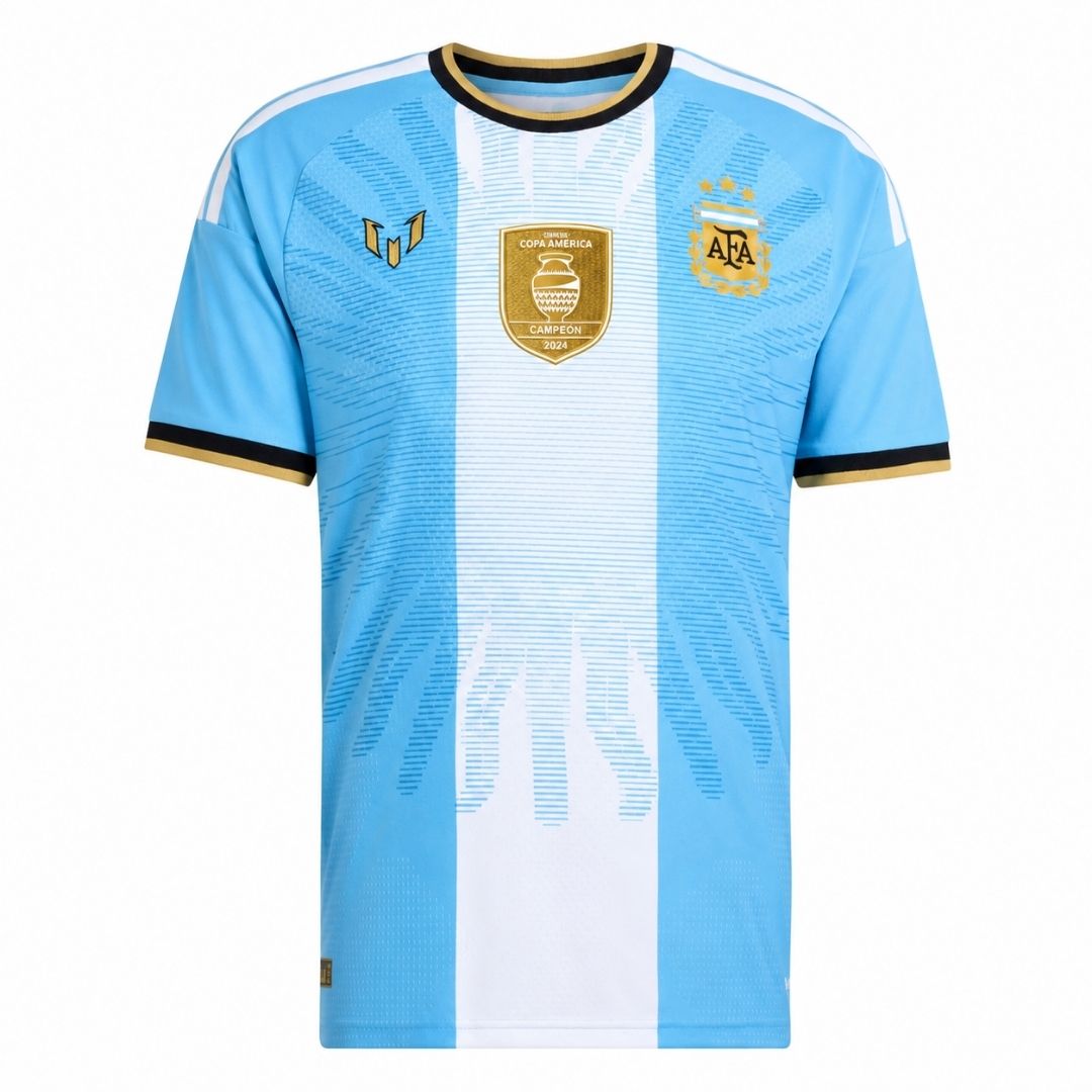 アルゼンチン代表 x メッシ 2026 選手用ユニフォーム ブルー（バッジ付き）