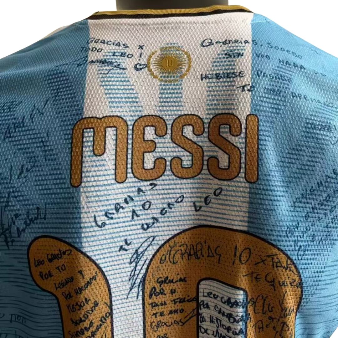 Signert MESSI #10 Argentina X Messi Player Version-drakt 2026