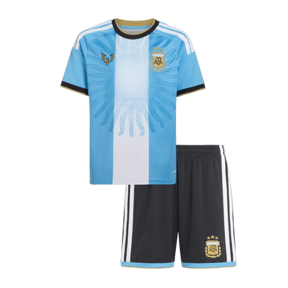 キッズ アルゼンチン代表 メッシ ホームユニフォームセット（シャツ＋ショーツ）2026