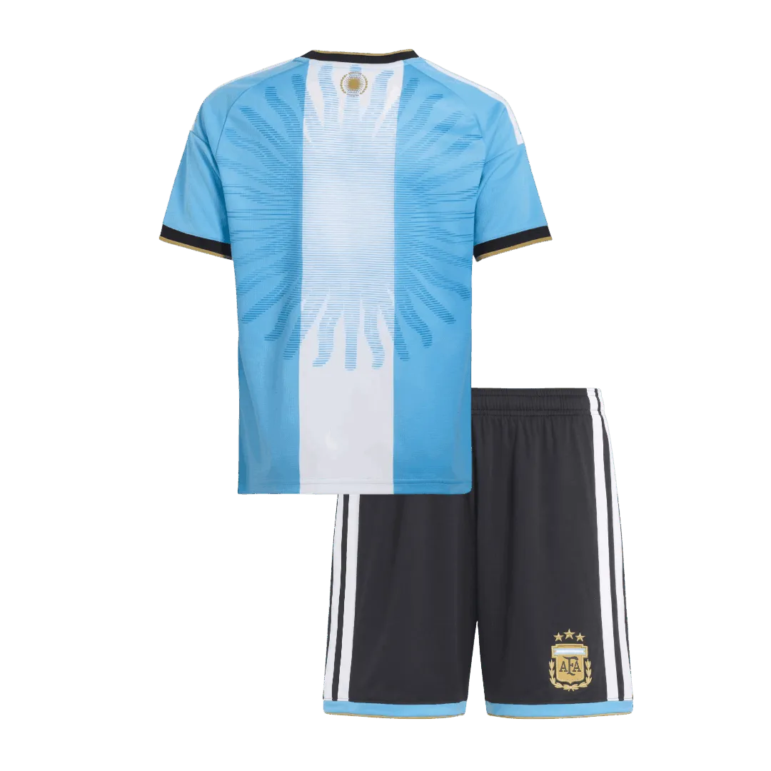 キッズ アルゼンチン代表 メッシ ホームユニフォームセット（シャツ＋ショーツ）2026