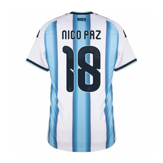 Φανέλα εντός έδρας Εθνικής Αργεντινής Nico Paz #18 για το Παγκόσμιο Κύπελλο 2026