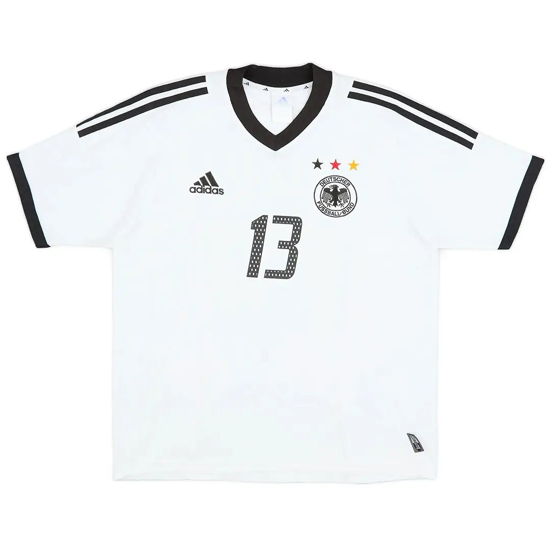 BALLACK #13 Retro Germany Home Football Jersey 2002