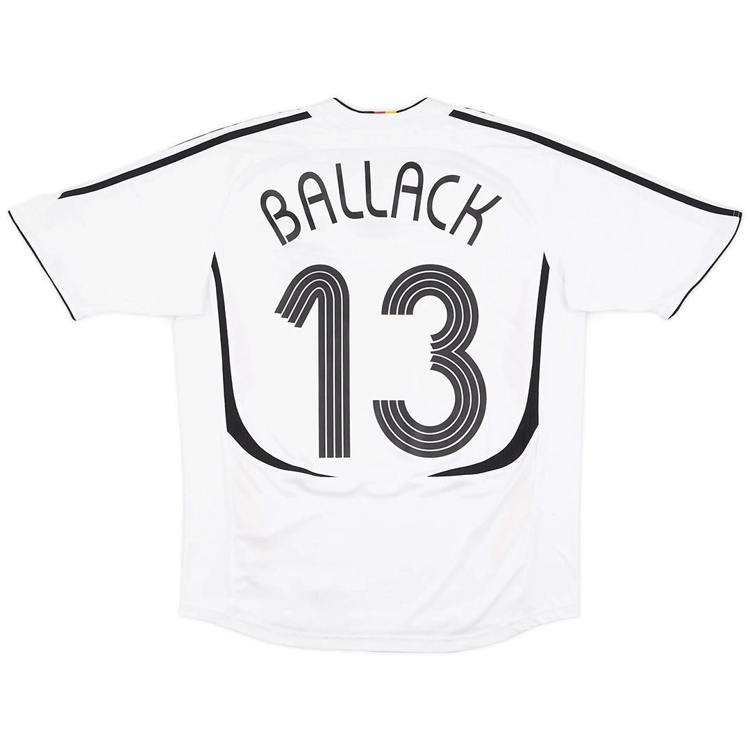 Camiseta de fútbol retro local de Alemania 2006 de Ballack #13