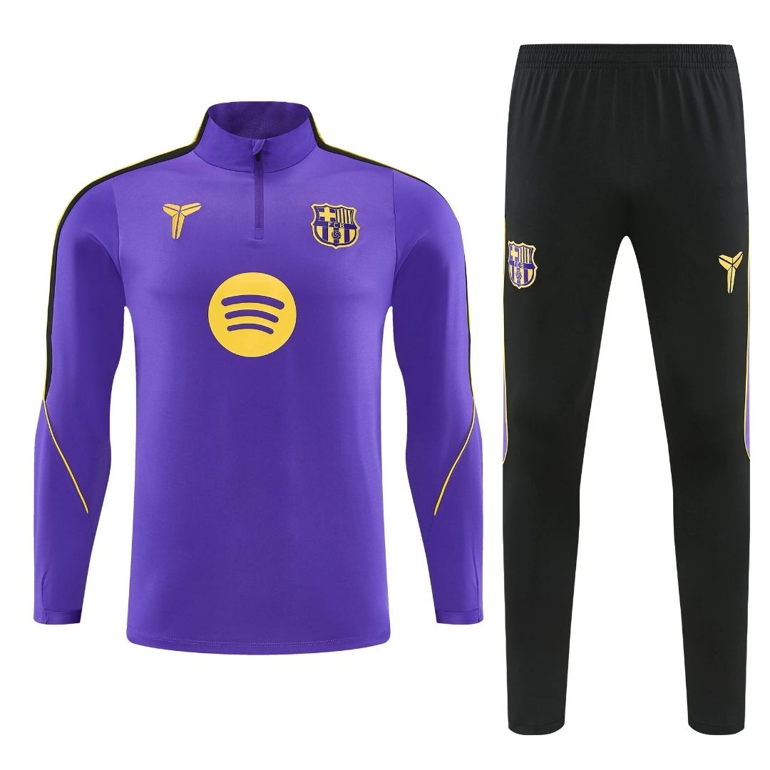 Barcelona x Kobe Bryant Away 1/4 Zip Tracksuit 2026/27 Purple