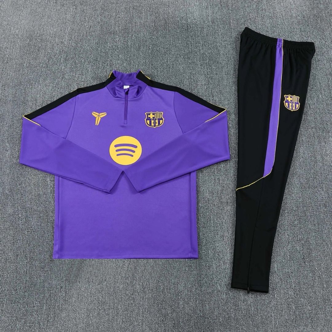 Barcelona x Kobe Bryant Away 1/4 Zip Tracksuit 2026/27 Purple
